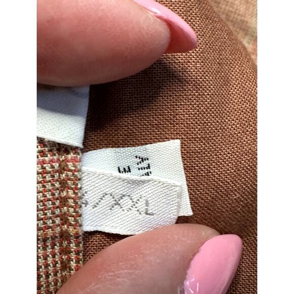 Gilmar Peach Tan Plaide 100% Cotton Lightweight Pants Men's Size XXL - Picture 6 of 6